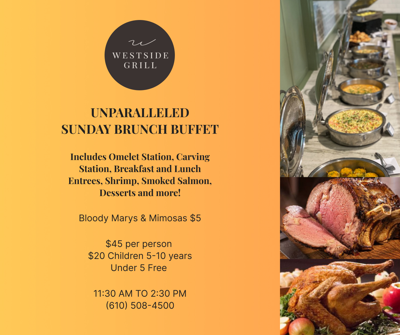 Unparalleled Sunday Brunch Buffet